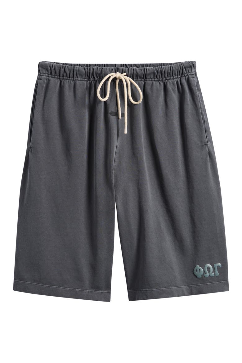 '90s Drawstring Sweat Shorts, Alternate, color, WASHED IRON GREY
