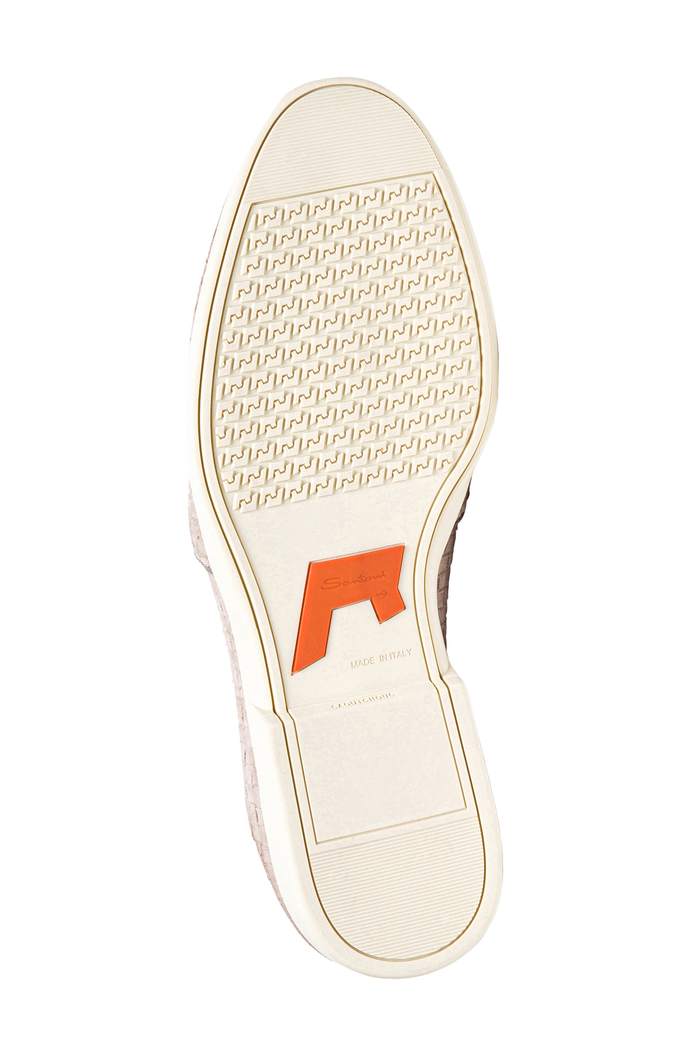 Santoni Woven Loafer, Alternate, color, Light Brown