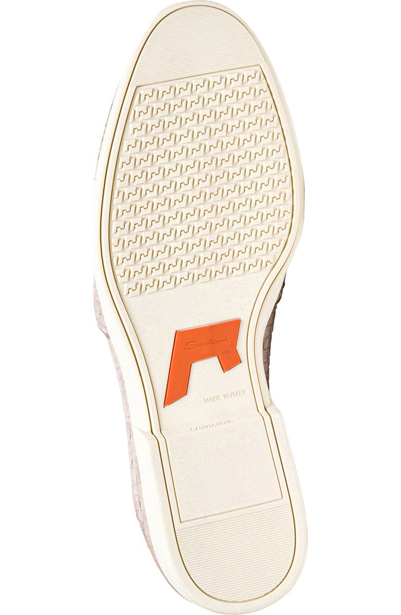 Santoni Woven Loafer, Alternate, color, Light Brown