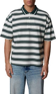Good For Nothing Boxy Fit Striped Polo
