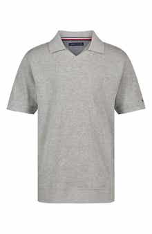Kids' Rib Knit Johnny Collar Polo