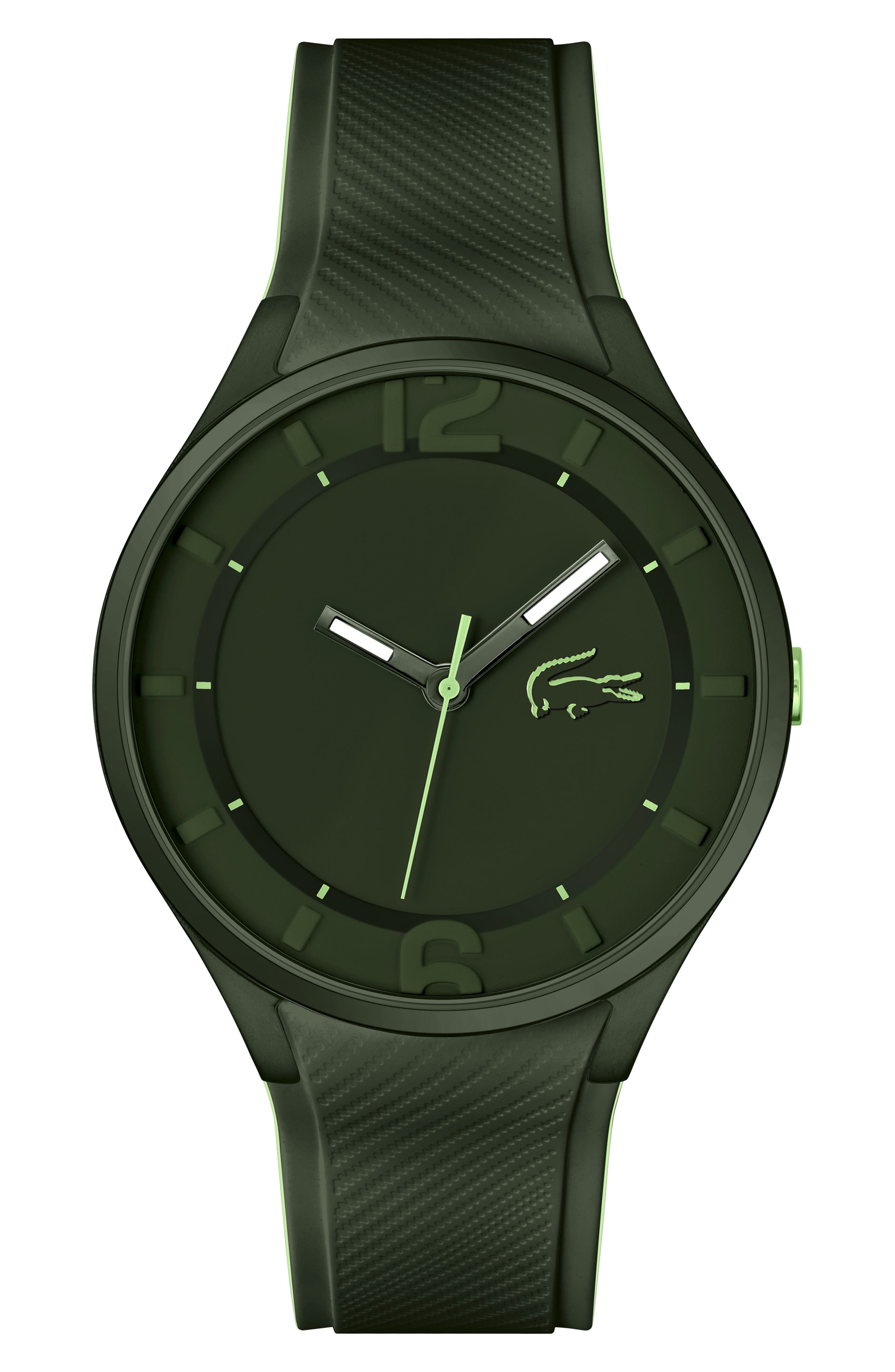 Lacoste Ollie Silicone Strap Watch, 44mm