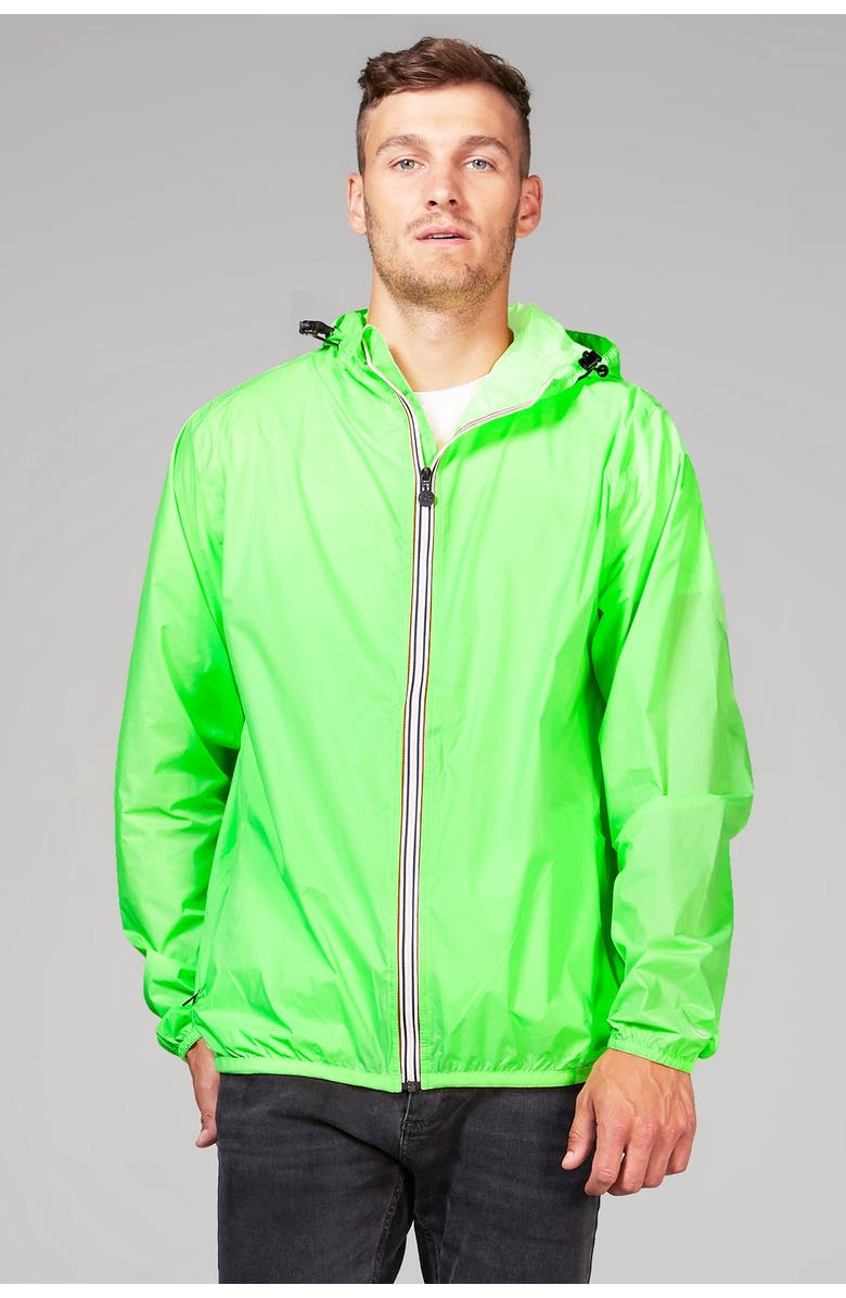 O8Lifestyle Unisex Fluorescent Rain Jacket, Alternate, color, 