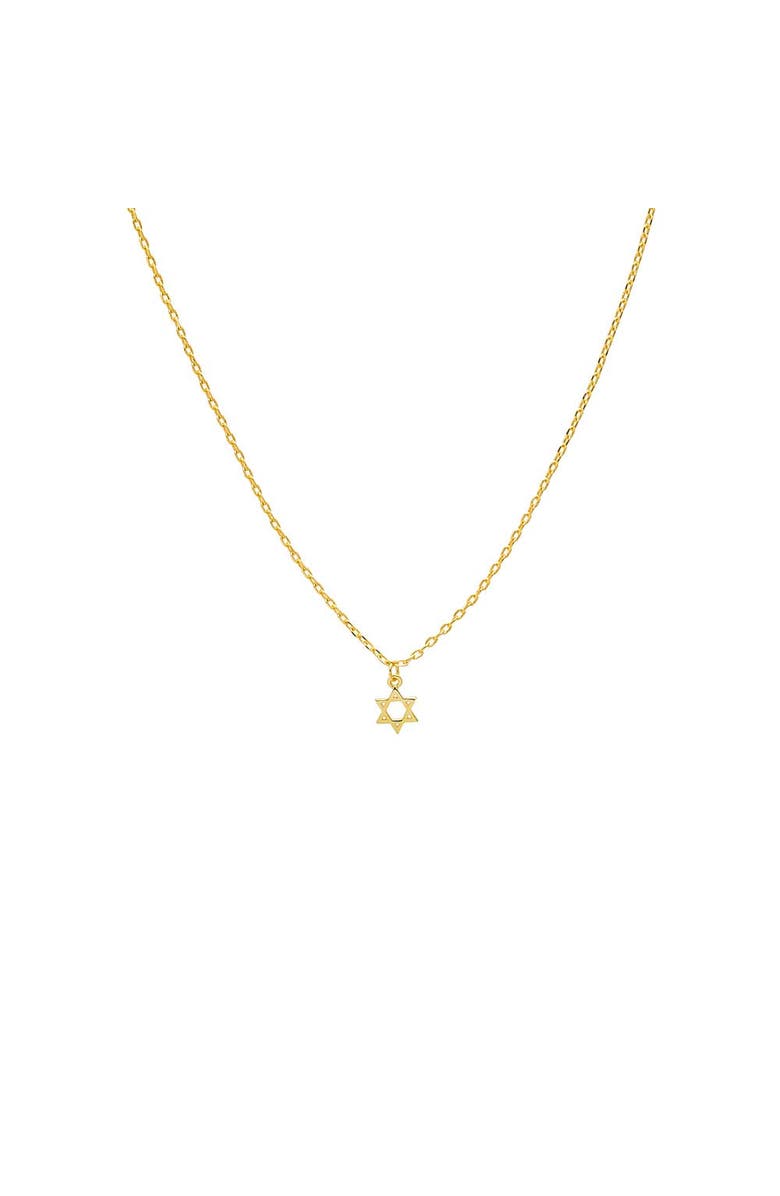 BY ADINA EDEN Dainty Solid Star of David Necklace, Main, color, Gold