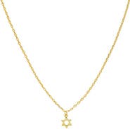 BY ADINA EDEN Dainty Solid Star of David Necklace