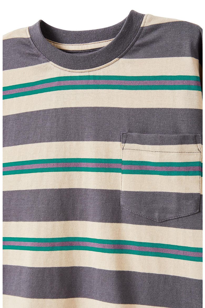 Kid's The Essential Long Sleeve Tee, Alternate, color, Rabbit Grey Multi Stripe