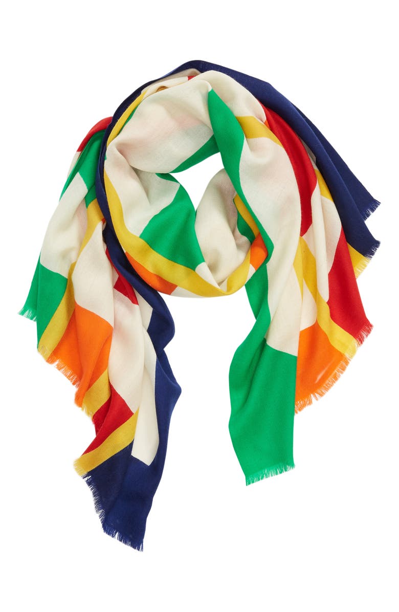 Polo Ralph Lauren POLO Rainbow Wool Scarf, Alternate, color, 