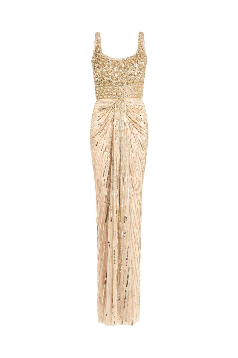 Elixir Sequin-Embellished Maxi Dress, Main, color, Illusion