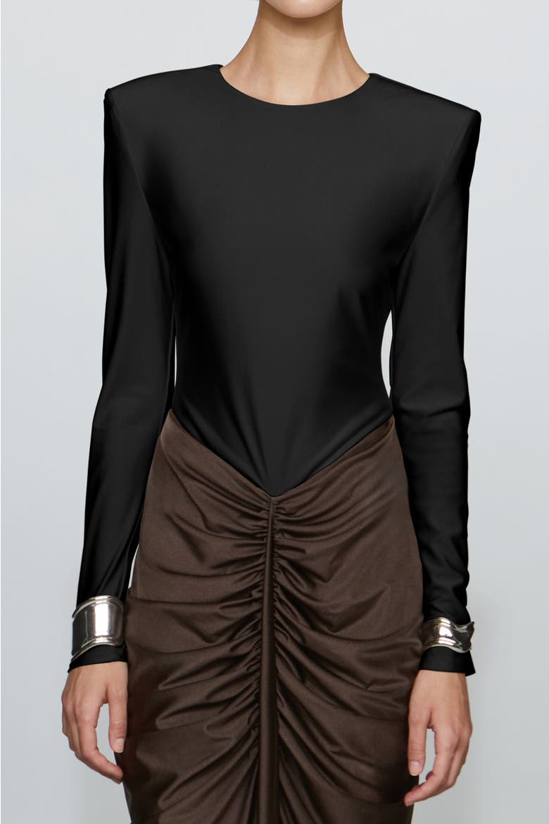 Tate Gown, Alternate, color, Black/Chocolate