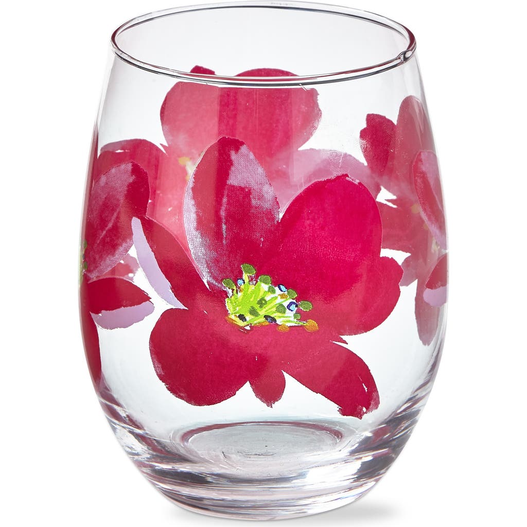 Tag Springtime Pink Stemless Wine Glass For Summer Gatherings In Pink