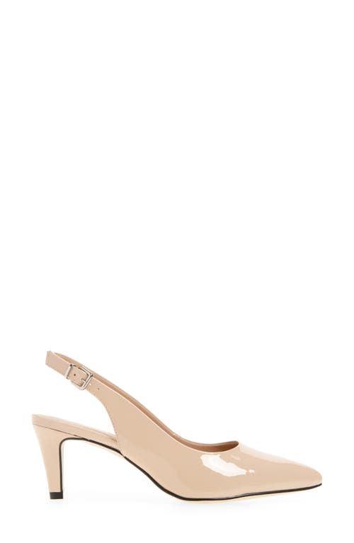 Marc Joseph New York Juliana Place Slingback Pump In Beige Soft Patent