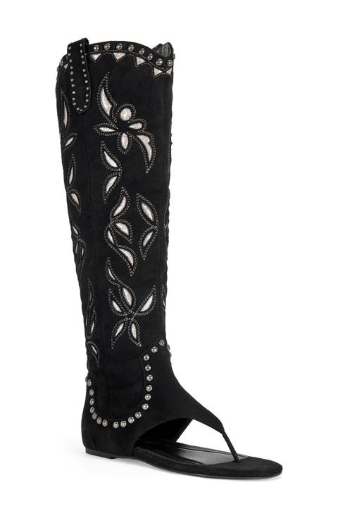 Chandana Western Sandal (Women) (Wide Calf)