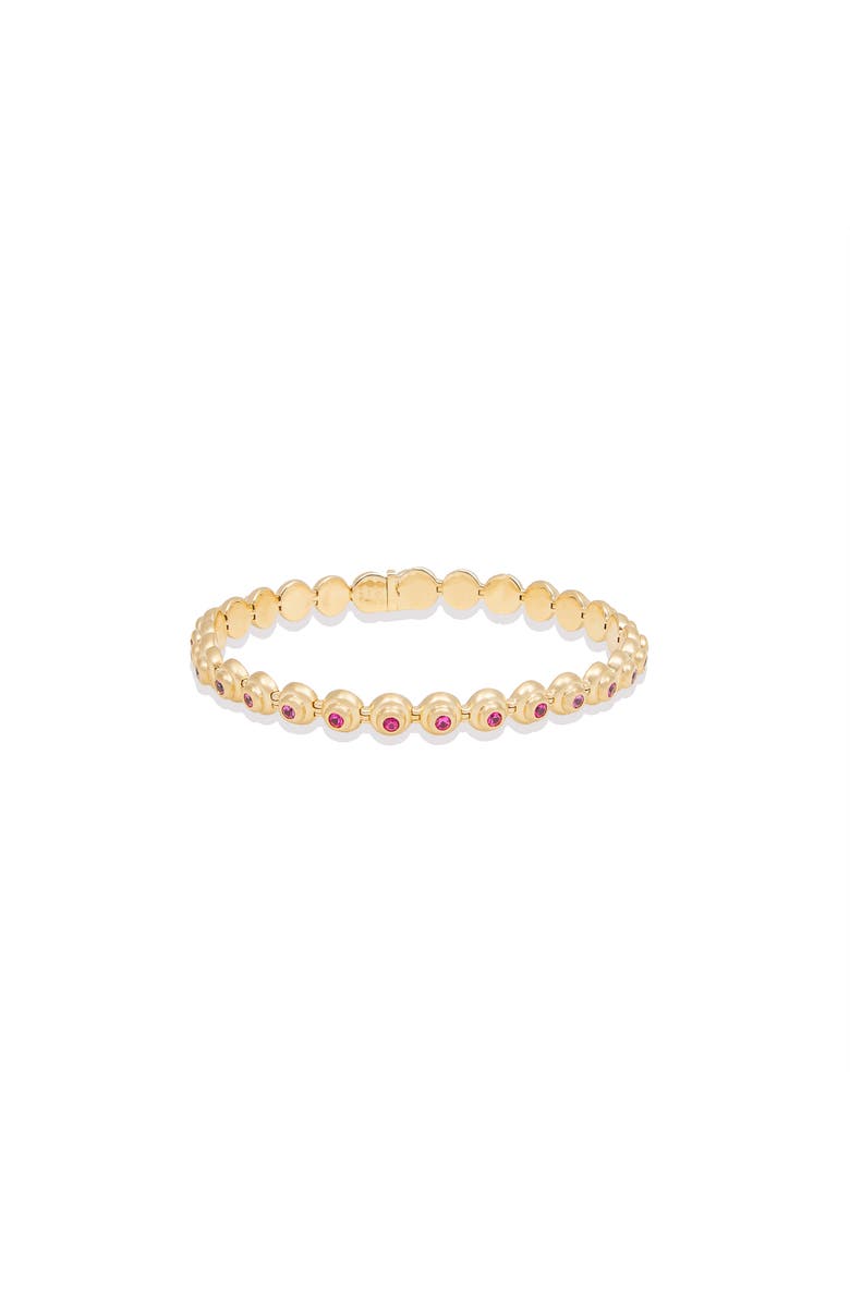 Campbell + Charlotte Evolve Link Bracelet, Main, color, Sapphire-Gold