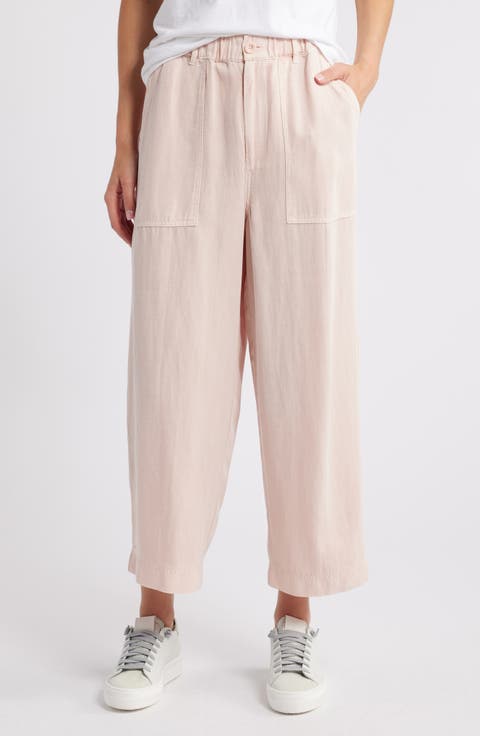 Crop Straight Leg Utility Pants
