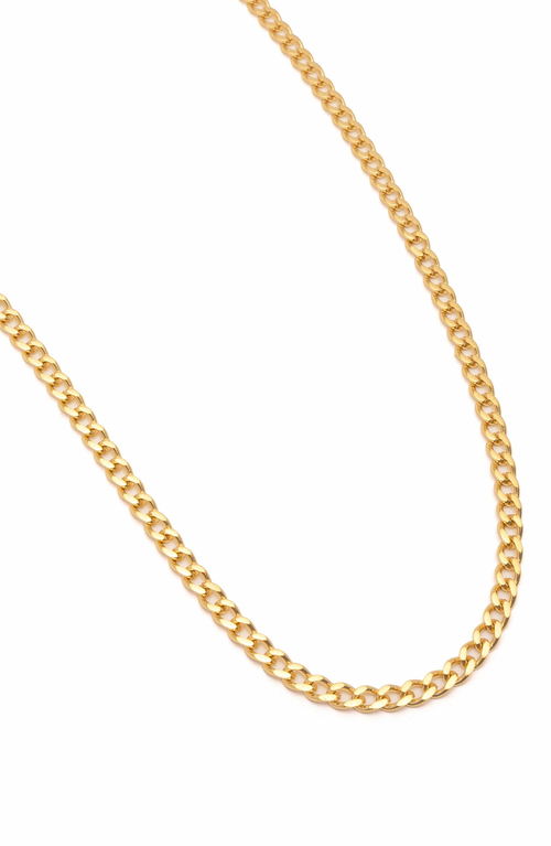 Nialaya Cuban Link Chain Necklace In Gold