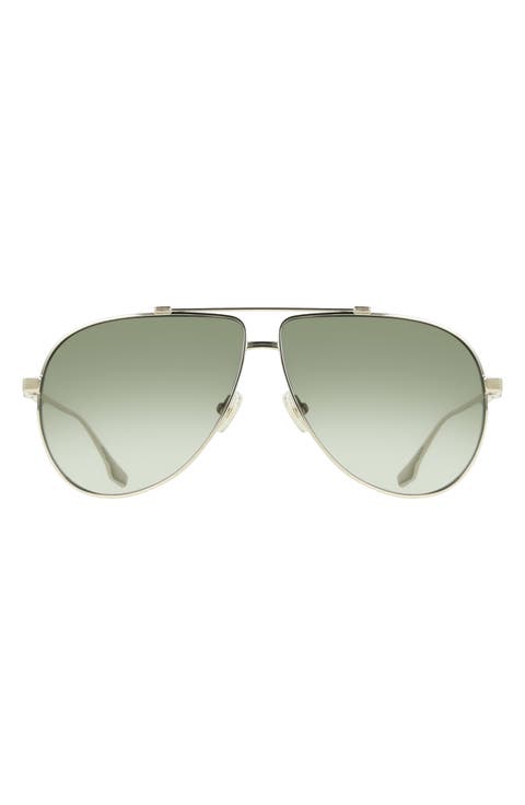 63mm Buckle Aviator Sunglasses