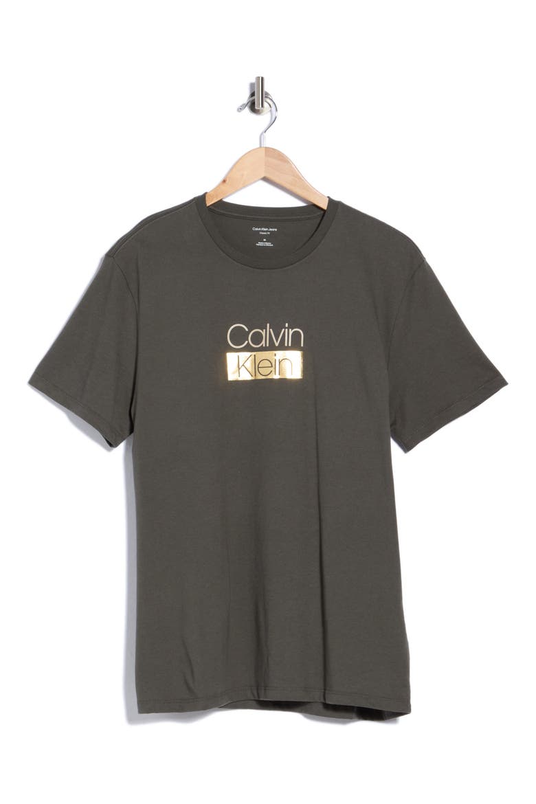 Metallic Graphic T-shirt, Main, color, BELUGA