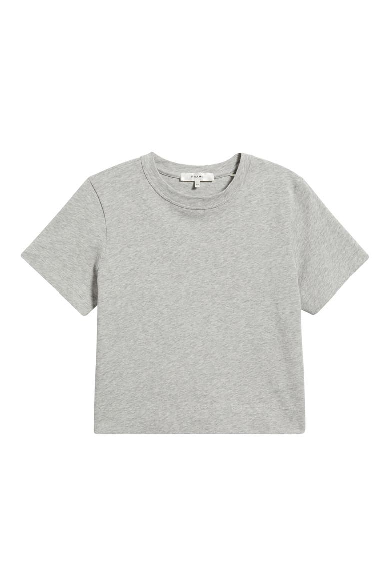 The Heather Boxy Crop T-Shirt, Alternate, color, HEATHER GREY