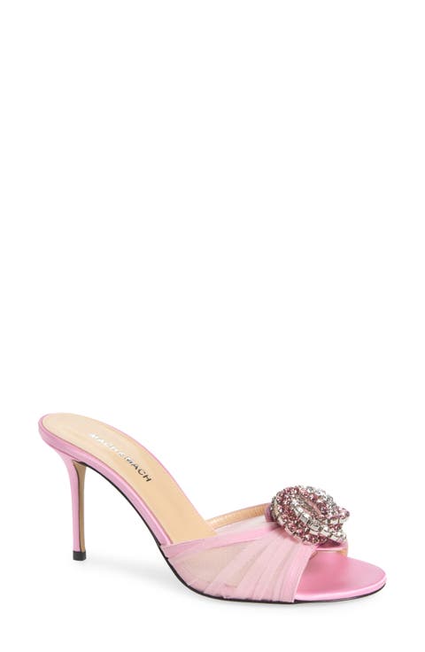 サンダル・ミュール MACH & MACH FW23 SCARPE CON TACCO (PF23S0002CRP600 BLACK) Buy Mach & Mach Mach & Mach Satin Le Cadeau Sandals With