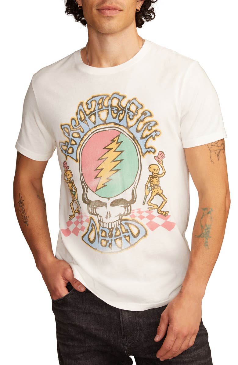 Lucky Brand Grateful Dead Skull Cotton T-Shirt, Main, color, 