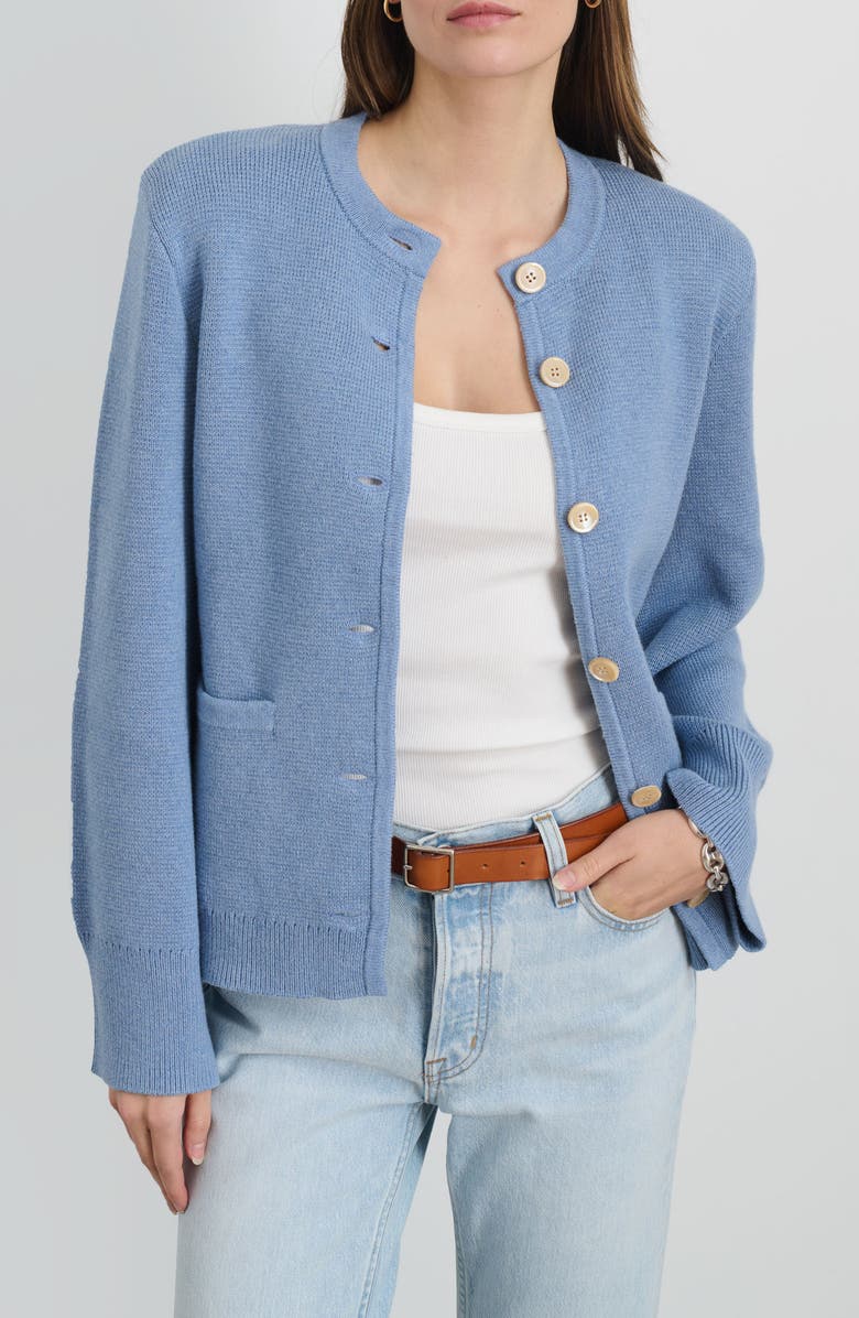 Alex Mill Provence Cotton & Cashmere Cardigan, Main, color, 