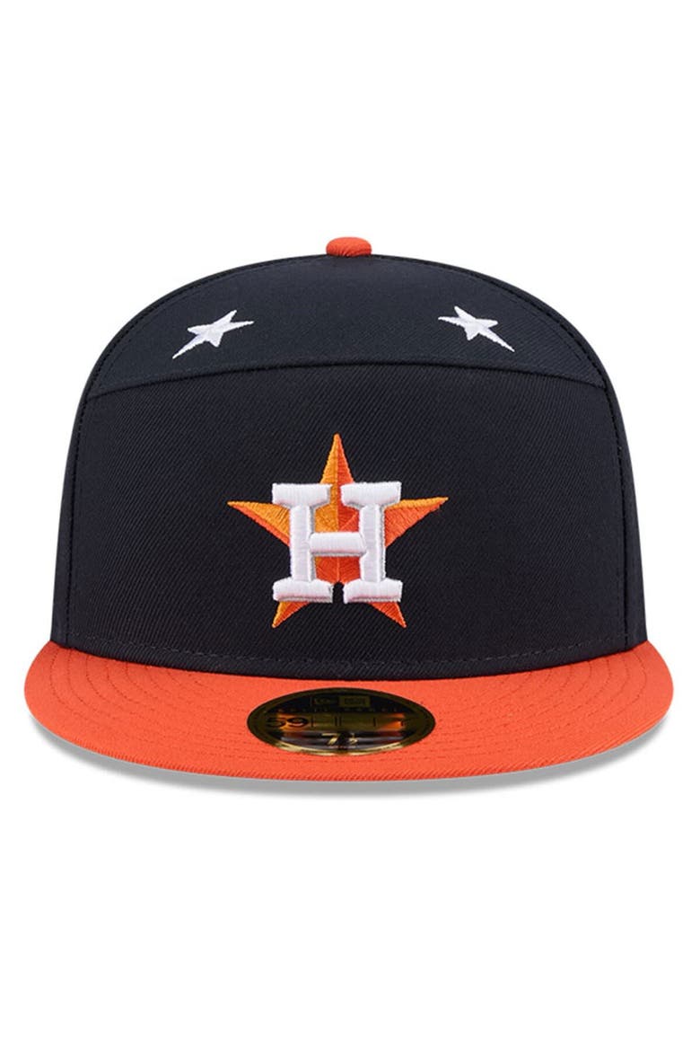 Men's New Era Navy/Orange  Houston Astros 2025 MLB All-Star Game Side Patch 59FIFTY Fitted Hat, Alternate, color, Navy