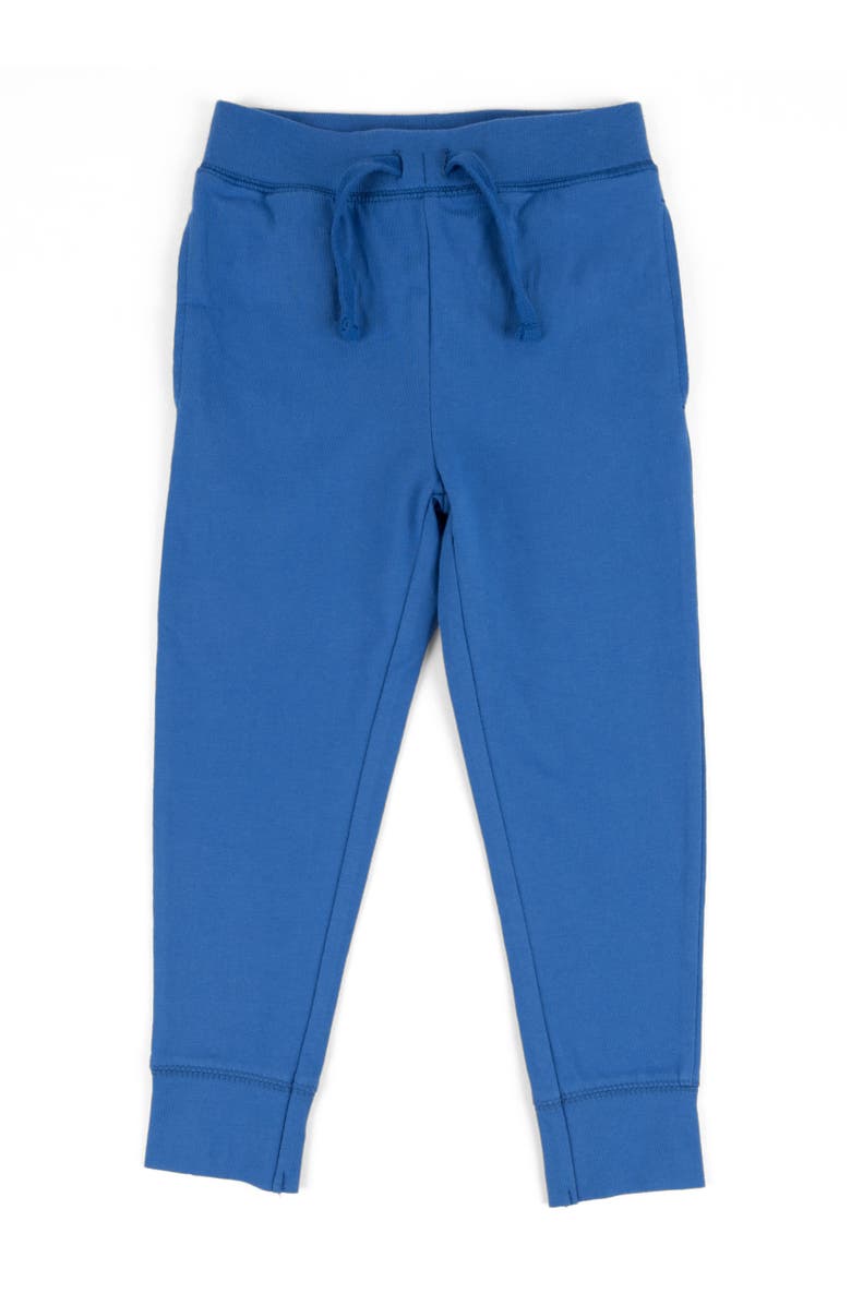 Leveret Kids 100% Cotton Lightweight Jogger Pants, Alternate, color, Royal Blue