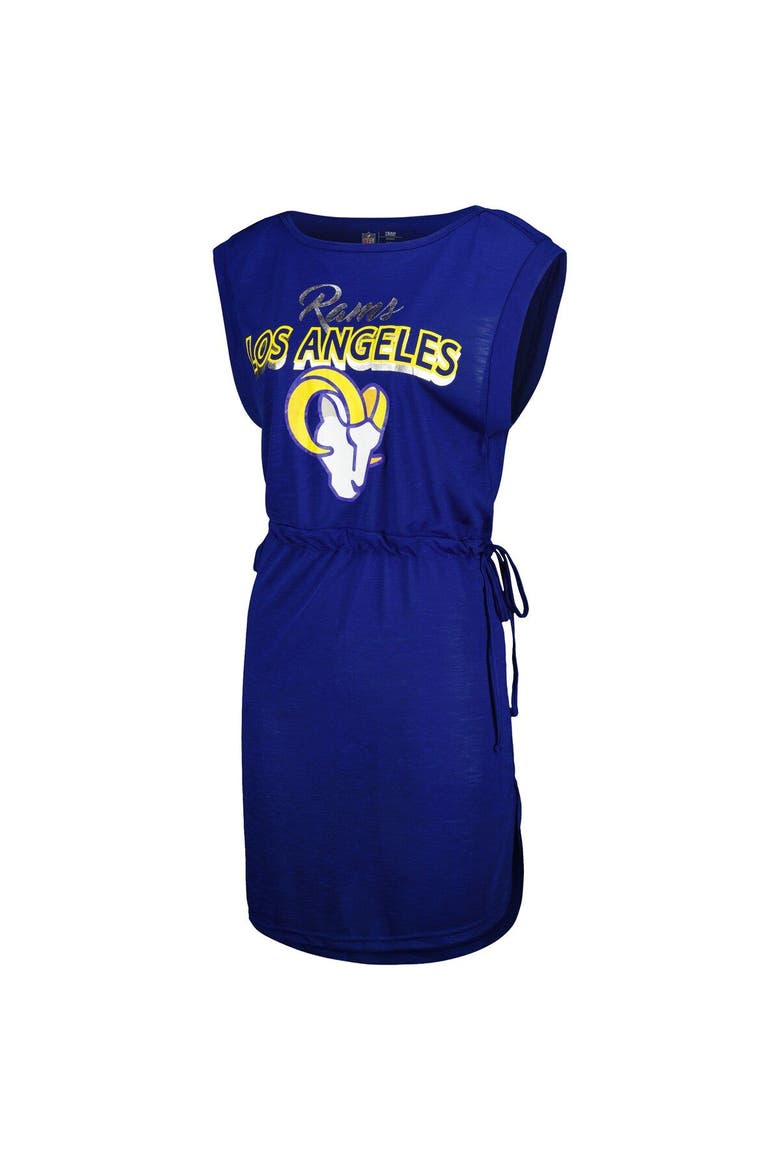 Women's G-III 4Her by Carl Banks Royal Los Angeles Rams G.O.A.T. Swimsuit Cover-Up, Alternate, color, Royal