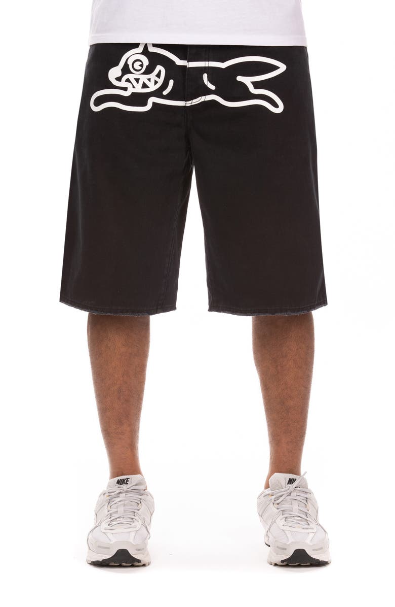 ICECREAM Fenton 5-Pocket Cotton Twill Shorts, Main, color, Black