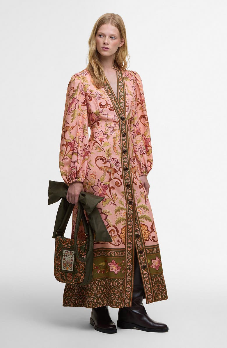 Barbour Alice Mixed Floral Long Sleeve Maxi Dress, Alternate, color, Tropical Print