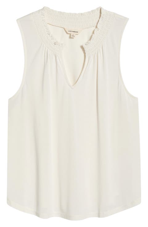 Sandwash Smock Detail Knit Top