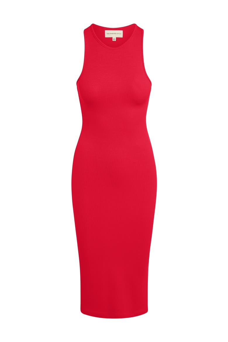 The Racerback Midi Dress, Alternate, color, Red