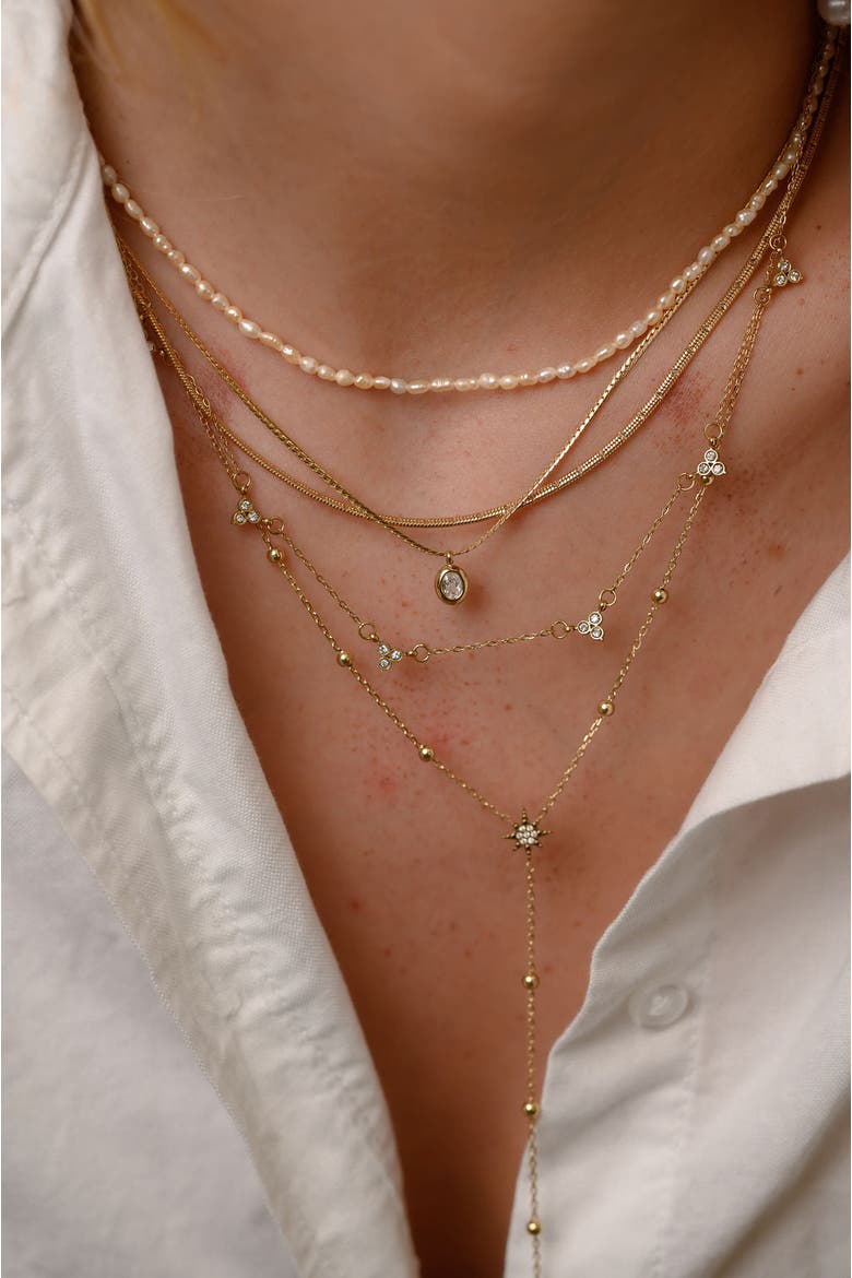 Mini Pearl Necklace, Alternate, color, Freshwater Pearl
