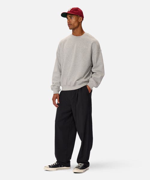 Industrie Australia The Del Sur Solid Sweatshirt In Mid Grey Marle
