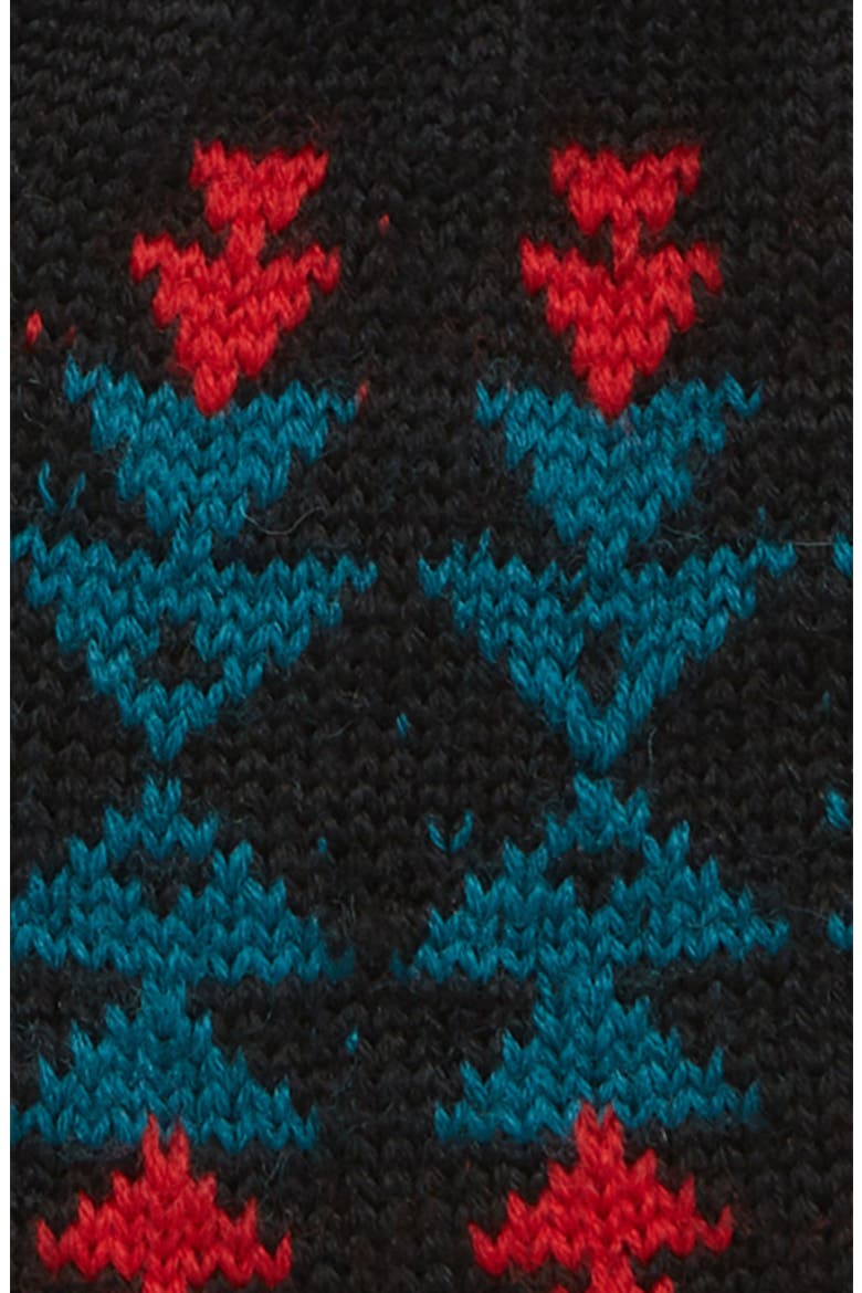 Jacquard Texting Gloves, Alternate, color, BLACK