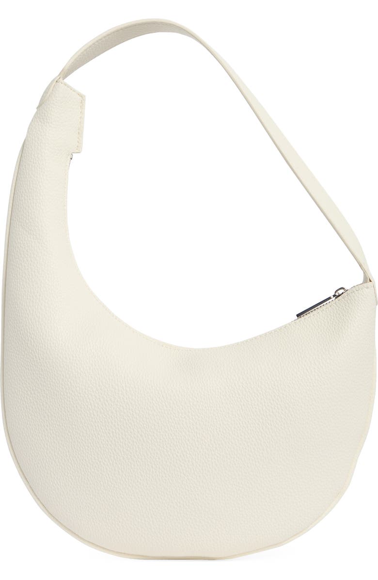 BCBG Asymmetric Shoulder Bag, Main, color, Optic White