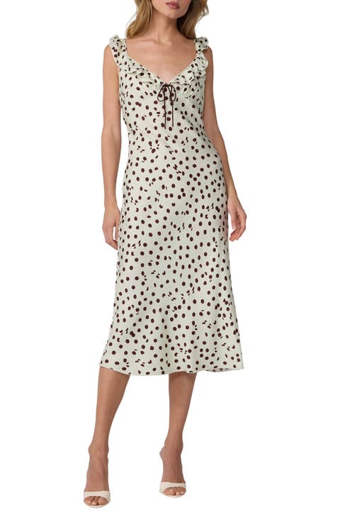 Christina Polka Dot Midi Dress