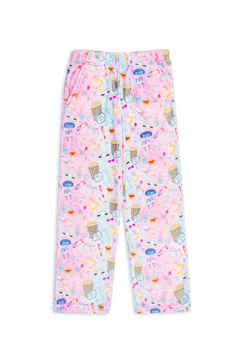 Preppy Goose Plush Sleepover loungewear pant, Alternate, color, Multicolor