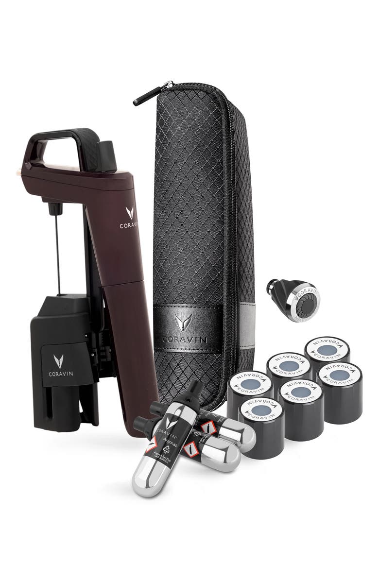 Coravin Timeless<sup>™</sup> Six+ Wine By-the-Glass Wine Preservation System, Main, color, Hermitage Red
