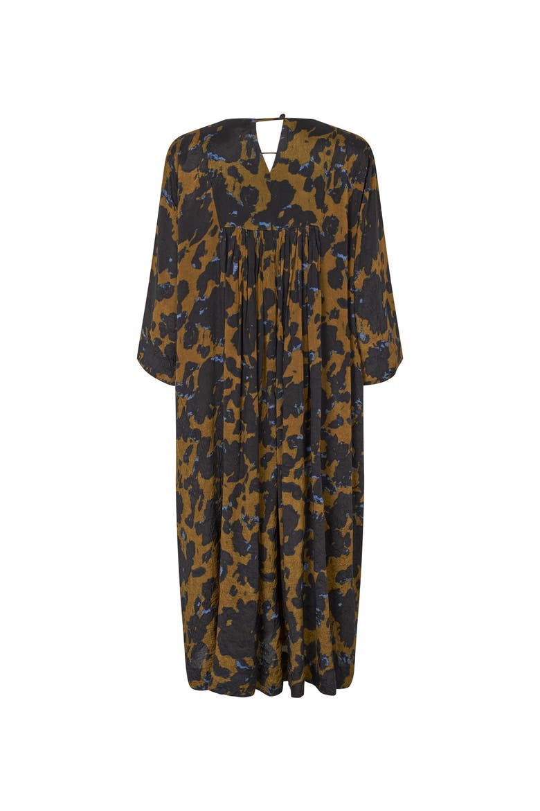 MaNadyne V-Neck A-Shape Midi Dress, Alternate, color, Breen
