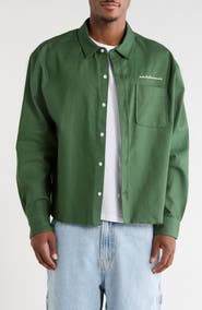 PacSun Sportster Cotton Canvas Button-Up Shirt
