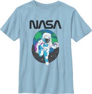 NASA Boy's NASA Spaceman Earth Graphic T-Shirt