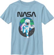 NASA Boy's NASA Spaceman Earth Graphic T-Shirt