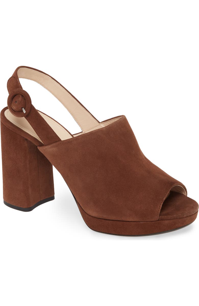 Prada Slingback Platform Mule, Main, color,