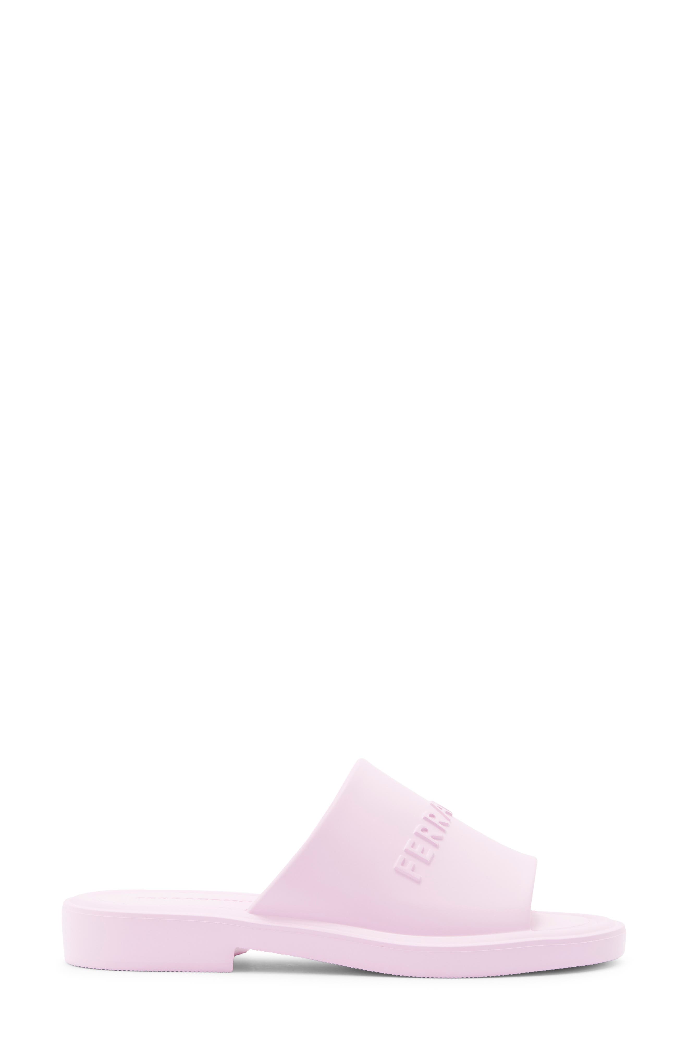 Giuneva Logo Slide Sandal, Alternate, color, PINK