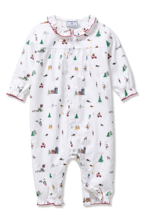 Madeline Holiday Town One-Piece Brushed Twill Pajamas (Baby)