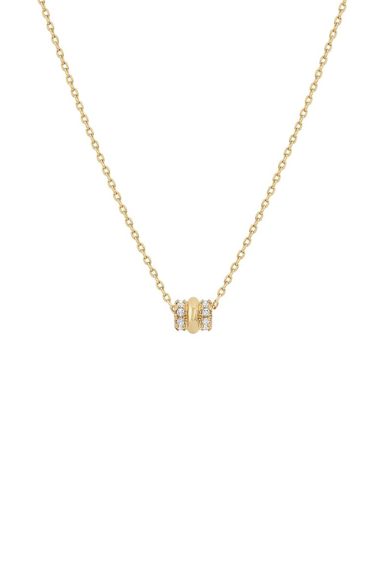 14k Gold Plated Rolly Necklace Minimalist Dainty Trendy Design, Main, color, Gold