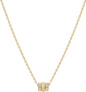 Bearfruit Jewelry 14k Gold Plated Rolly Necklace Minimalist Dainty Trendy Design
