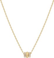 Bearfruit Jewelry 14k Gold Plated Rolly Necklace Minimalist Dainty Trendy Design