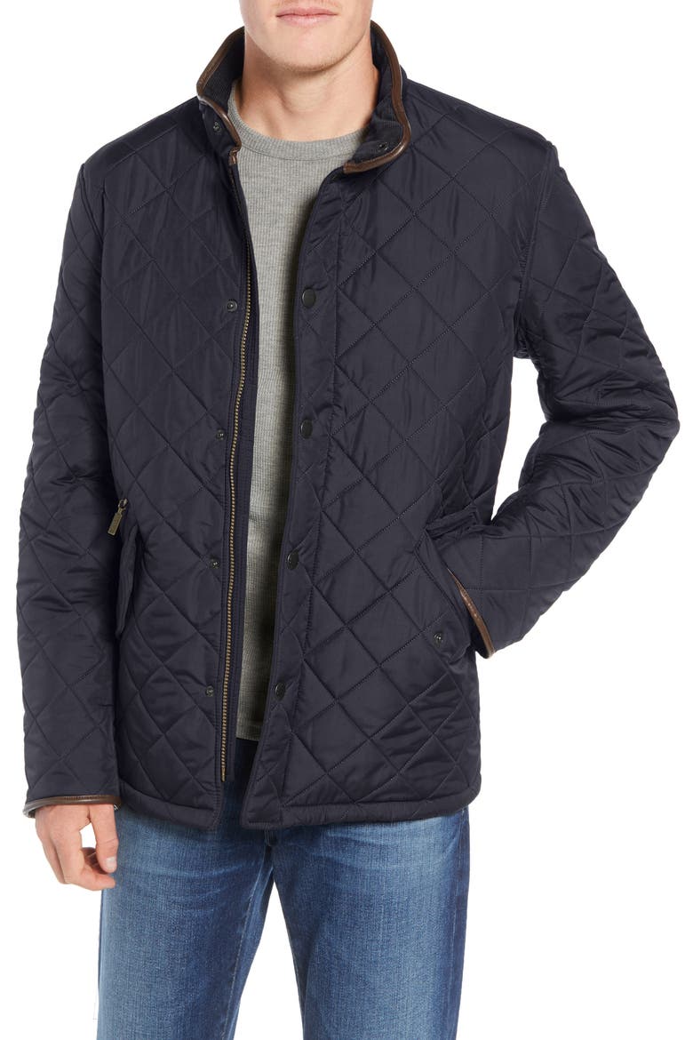 Powell Diamond Quilted Jacket, Main, color, NAVY